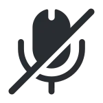 Microphone Slash SVG Icon
